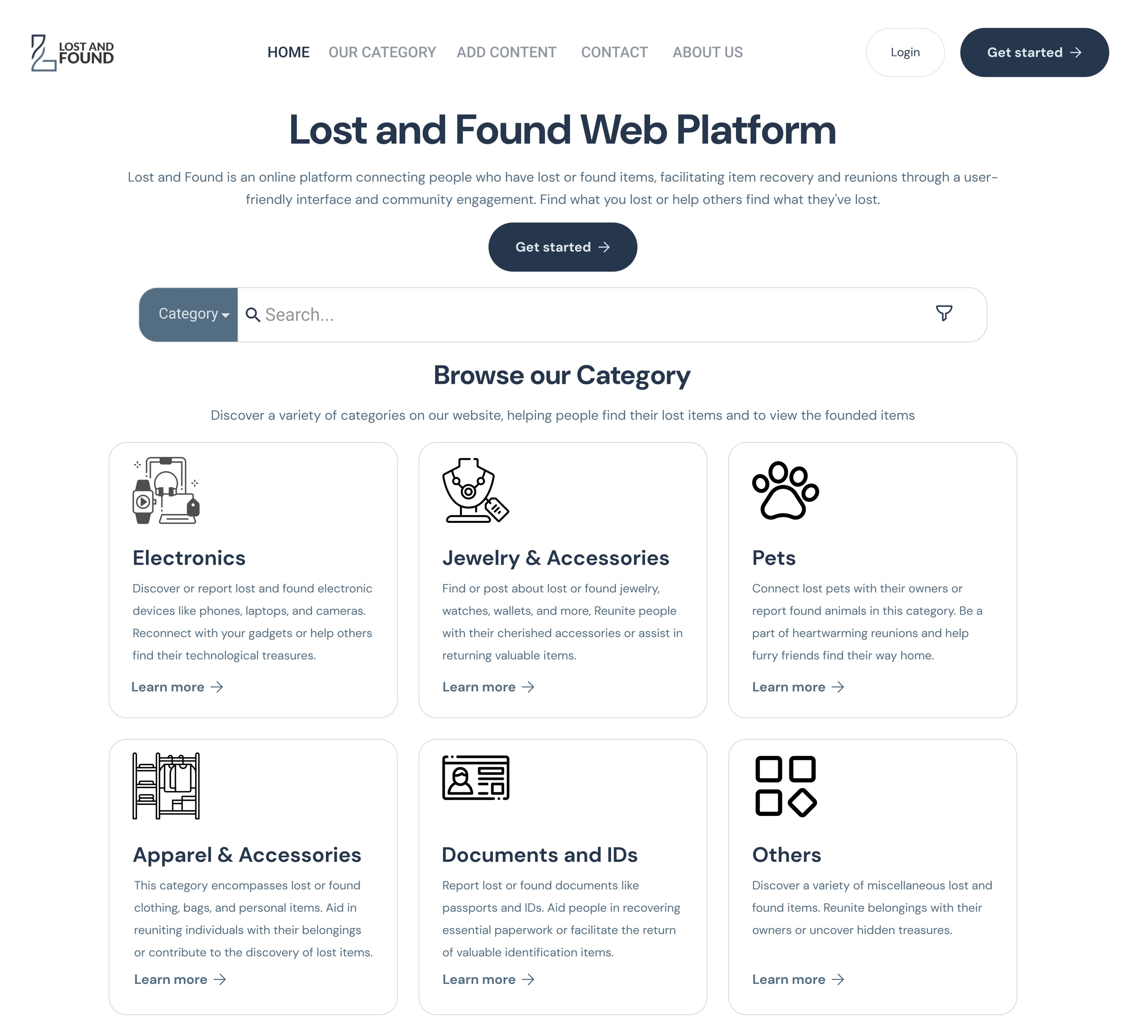 Lost & Found Web Platform
